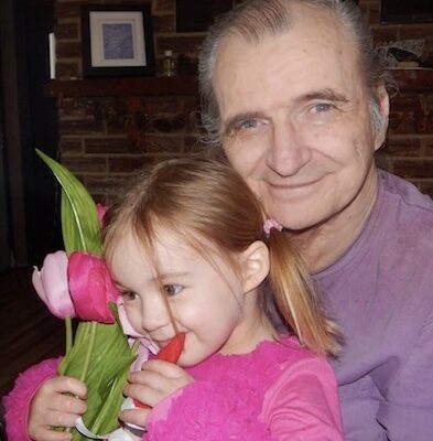 Ed Turk with granddaughter Veda.